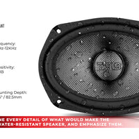 DS18 - PRO AUDIO - PRO-CF69.2NR 6x9" Mid-Bass Loudspeaker With Water Resistant Carbon Fiber Cone And Neodymium Rings Magnet 600 Watts 2-Ohms