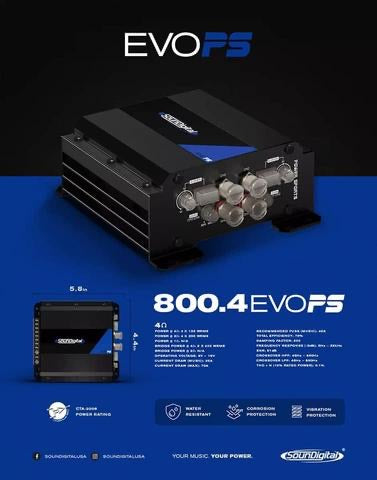 NEW Soundigital EVOPS 800.4 4Ω