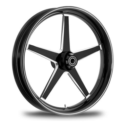 Metalsport Wheels - 2D Wheel -Clean 5, Black w/ 2nd Cut